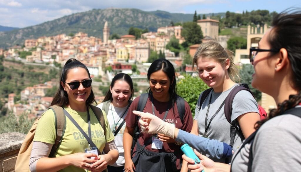 صورة لمتطوعين في إيطاليا صورة لمتطوعين في إيطاليا